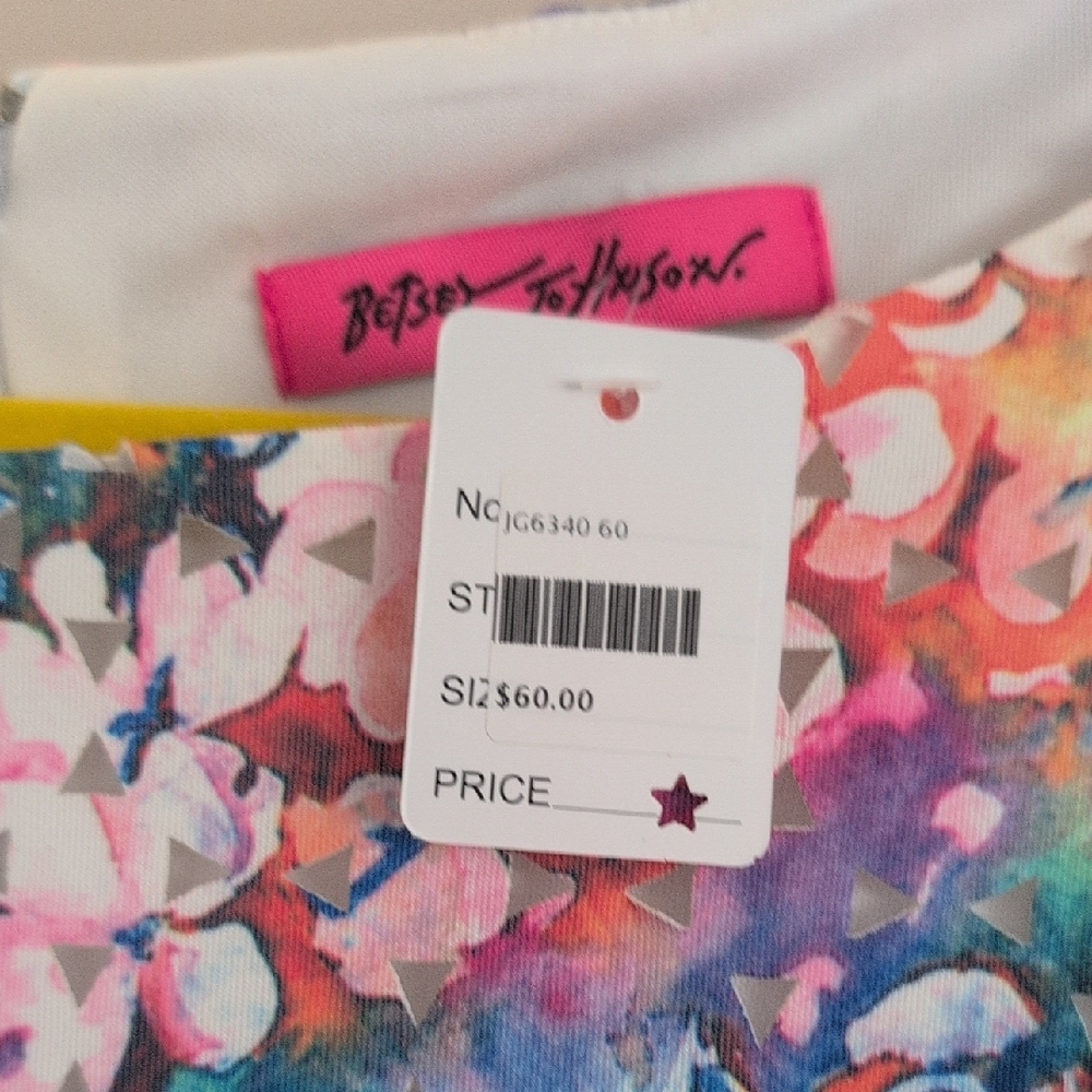 Betsy Johnson NEW Floral Multicolor Dress - Picture 4 of 4